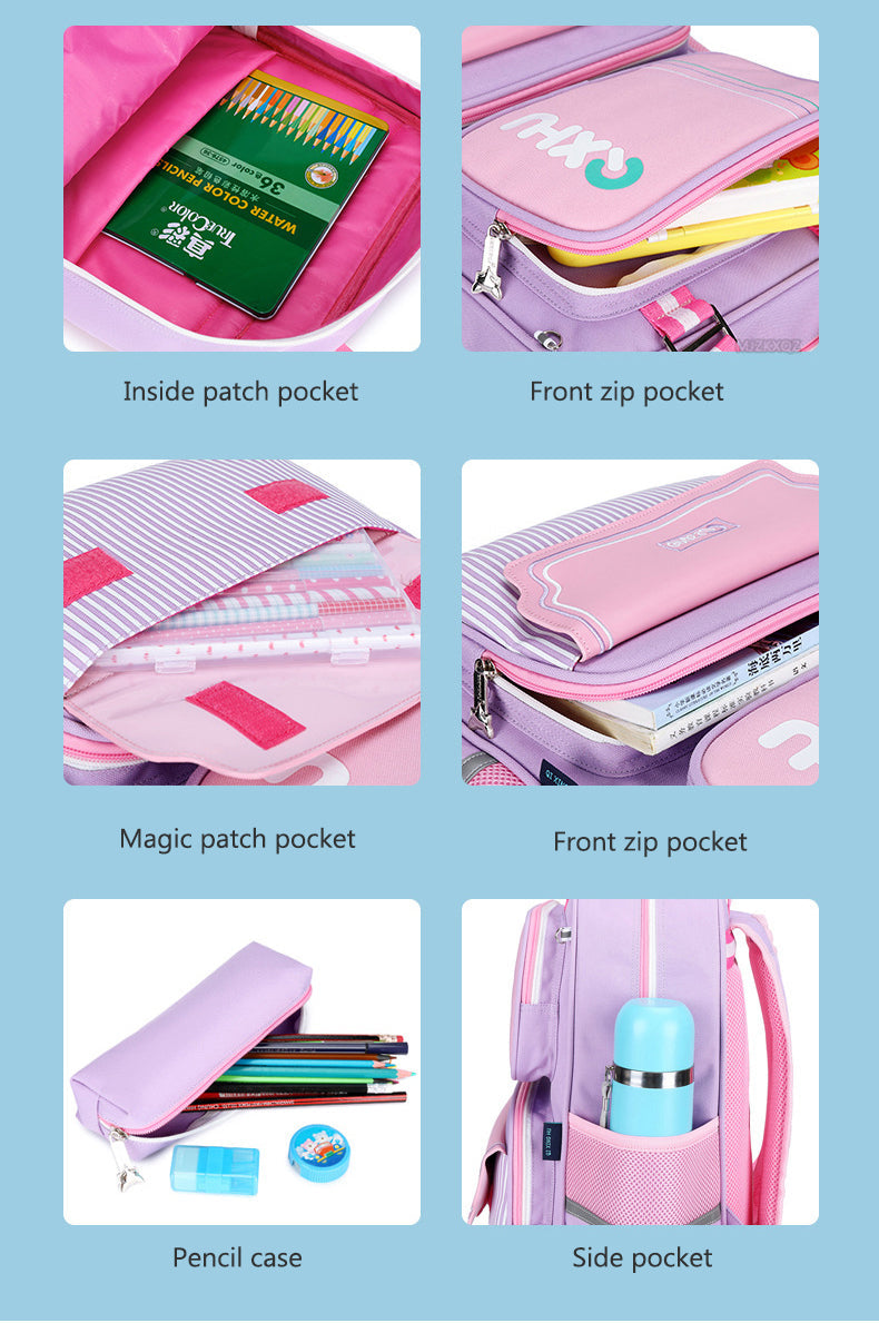 Pink Children's School Backpack - Model 4104