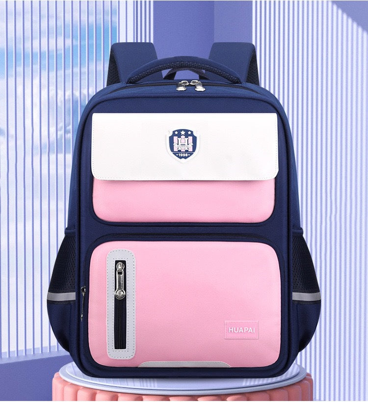 Blue & Pink Student School Bag For Kids 4155