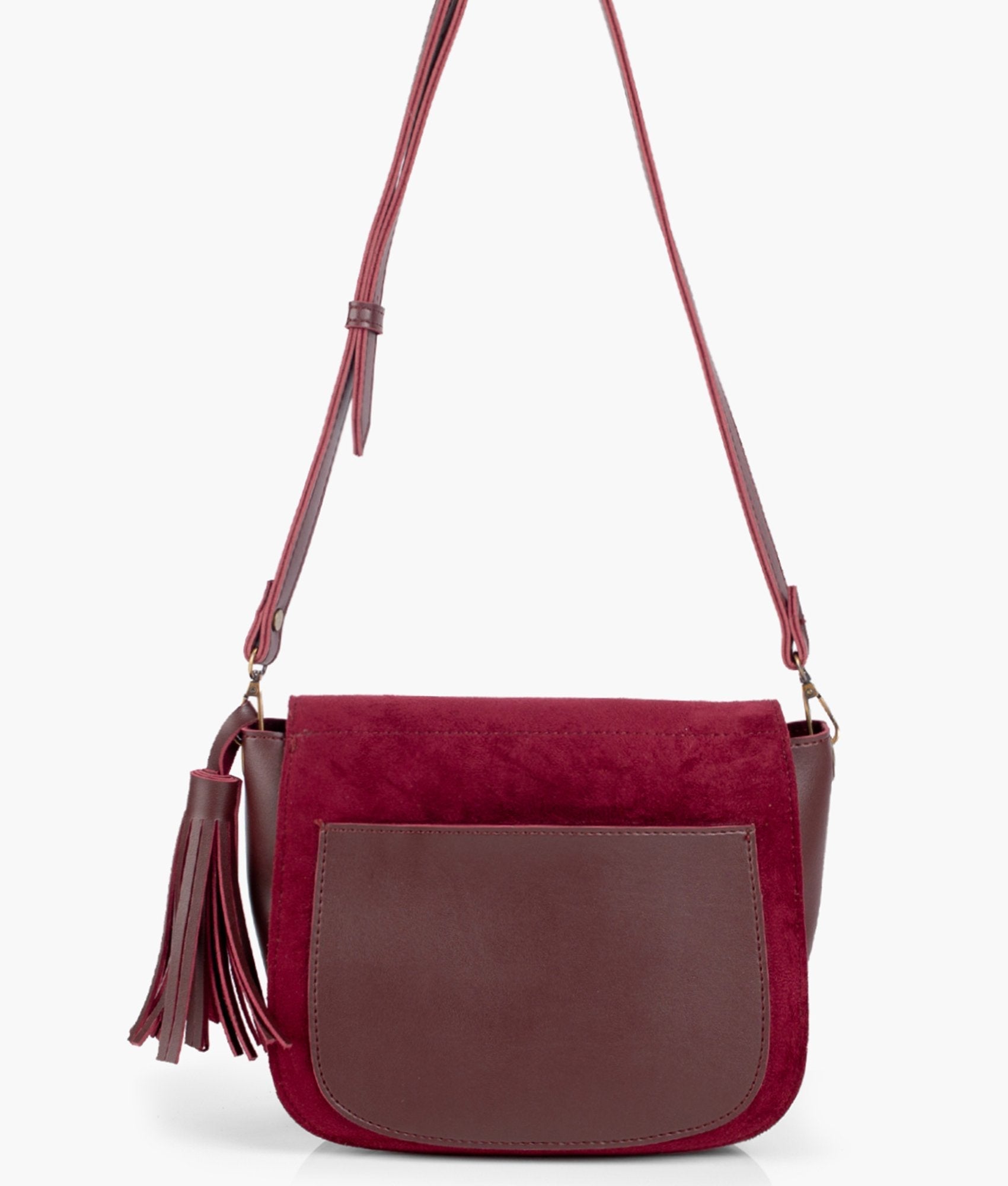 Maroon valvet Handbag For Girls 607