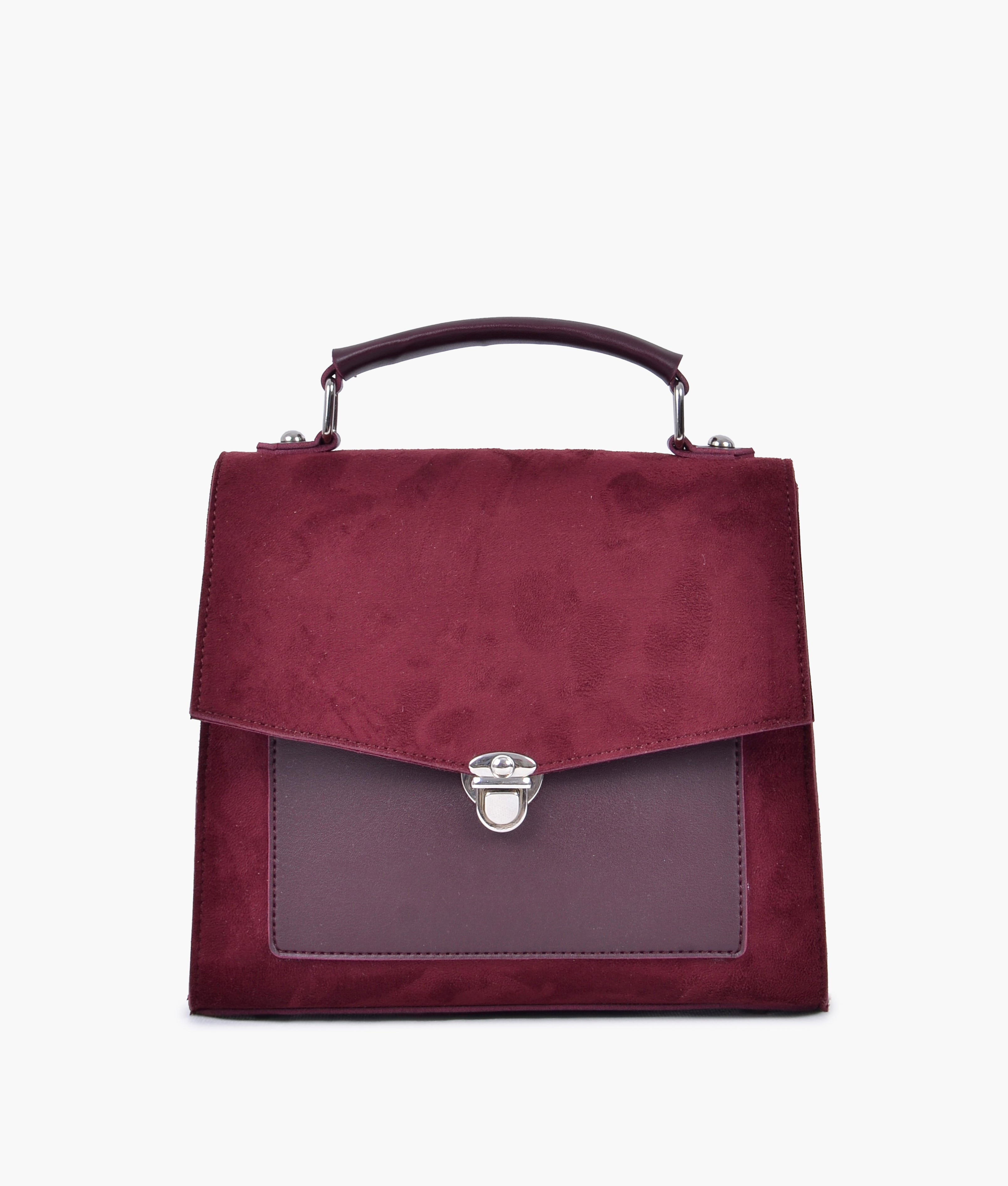 Dark Maroon Handbag For Women 4192