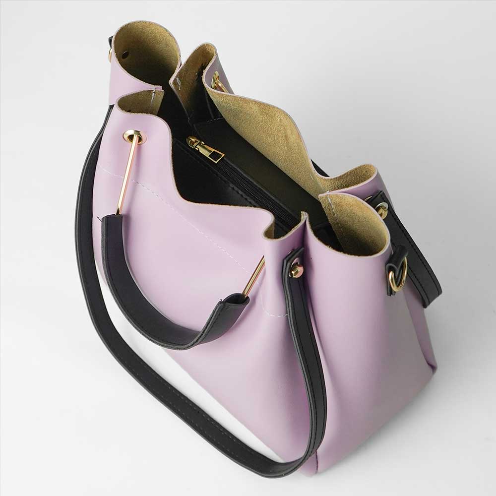 Purple 2 in 1 Ladies Tote Bag 8850-2