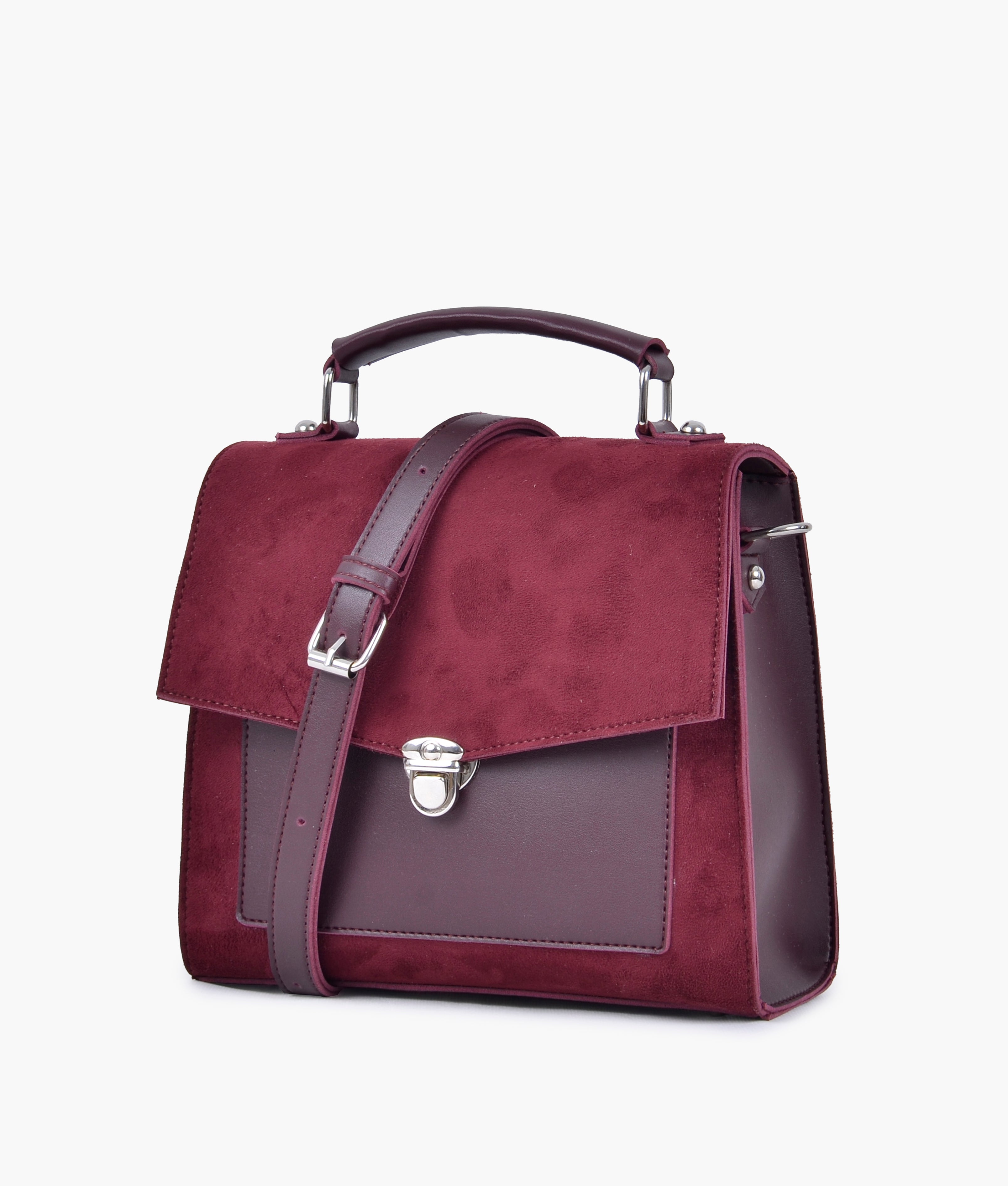 Dark Maroon Handbag For Women 602