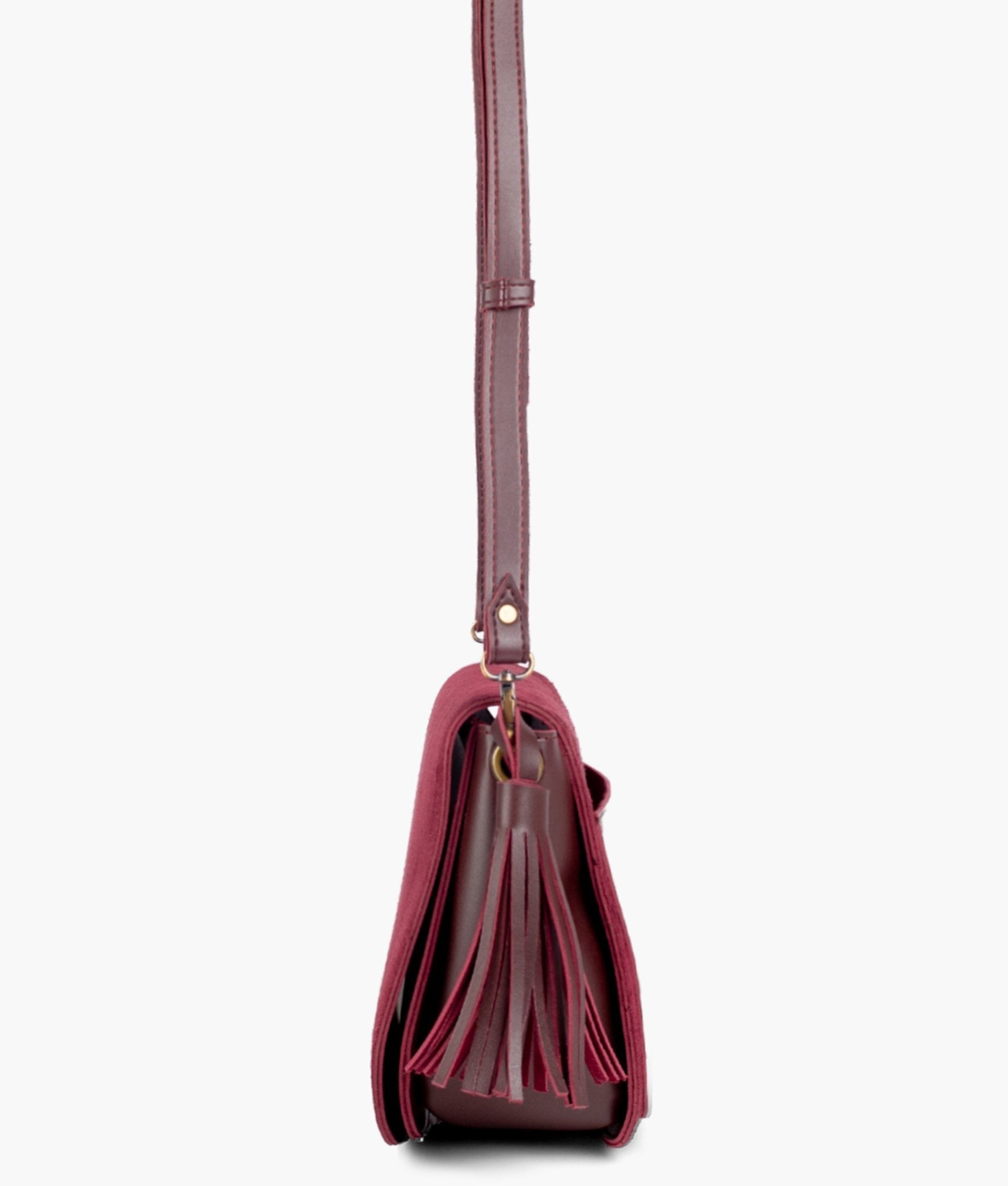 Maroon valvet Handbag For Girls 607