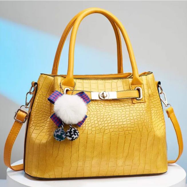 Yellow Handbag For Girls 932-5