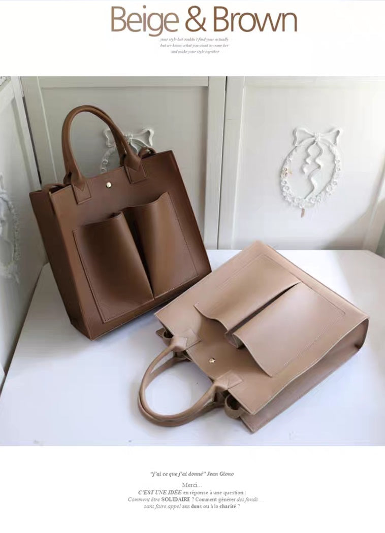 Brown Ladies Tote bag  586