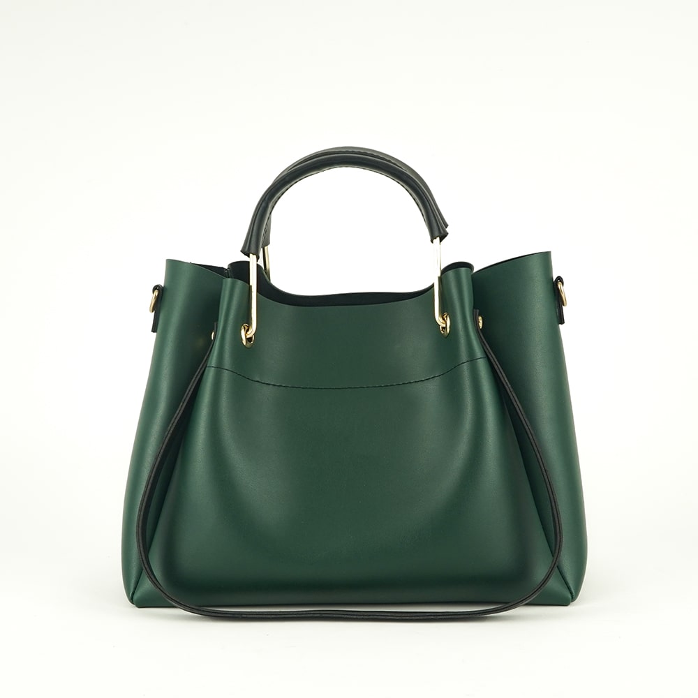 Green 2 in 1 Ladies Tote Bag 8850-2