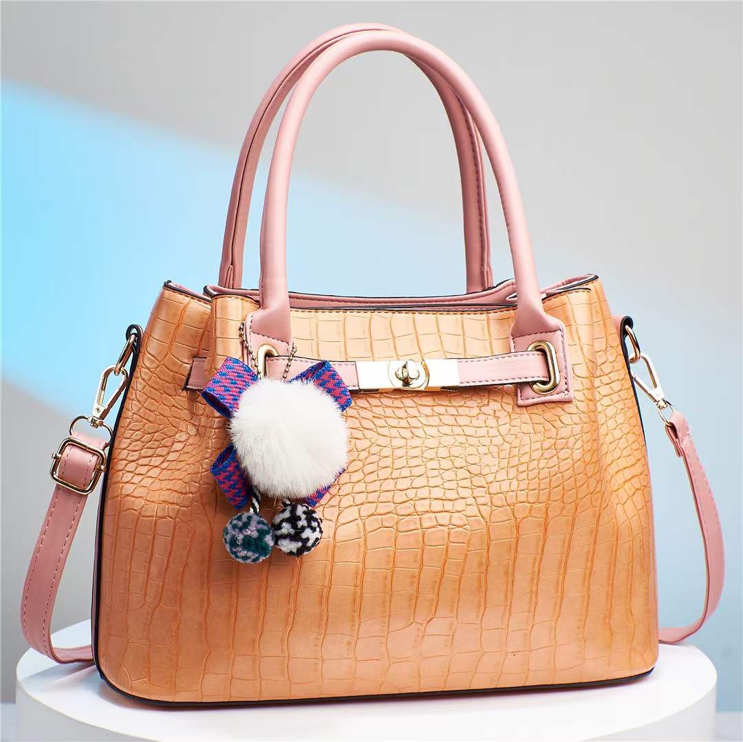 Peach Handbag For Girls 932-5