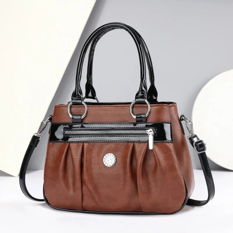 Handbag 3 Layers Leather Bags Women Shoulder Bags