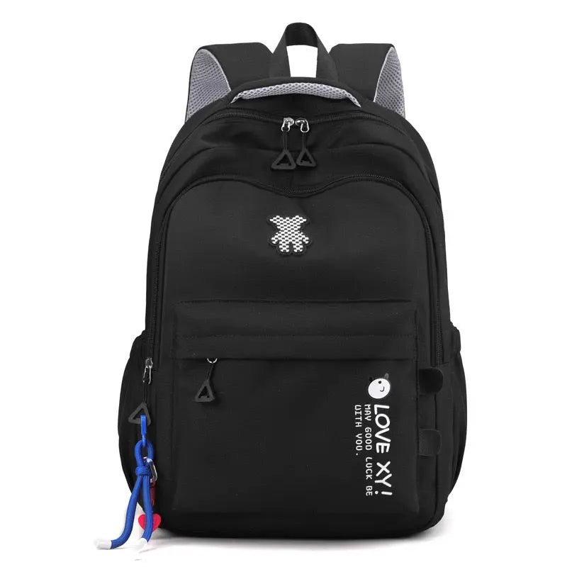 Blue Student Schoolbag Junior High School Boys and Girls Backpack 1688-12