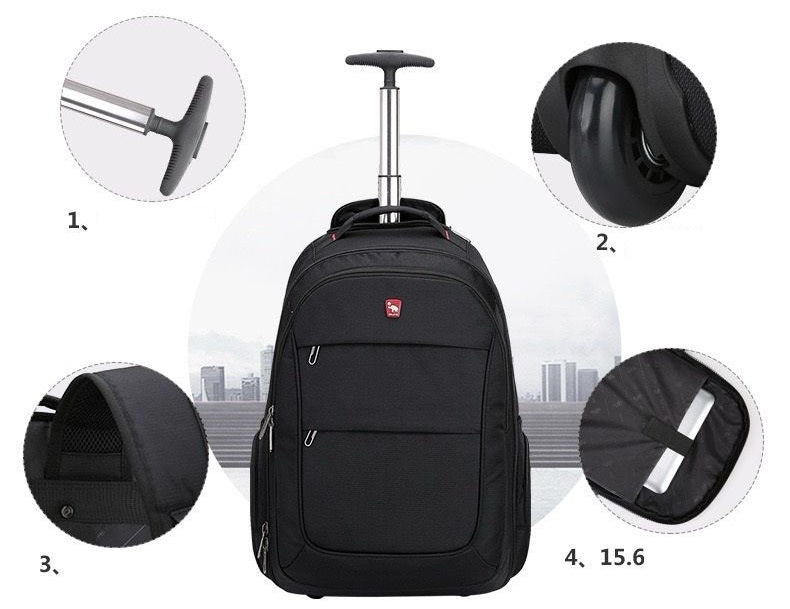 Black Mens Womens Laptop Business Backpack 101