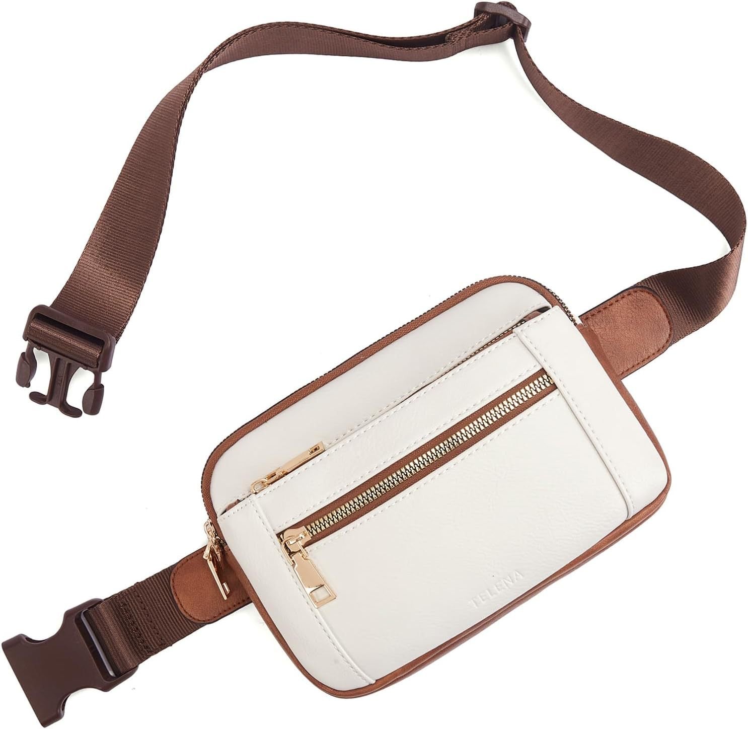 Premium Leather Fanny Pack - Lightweight Waist Bag with Adjustable Belt