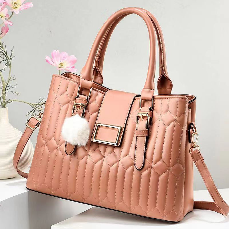 Dark Pink Ladies Handbags 8820-1