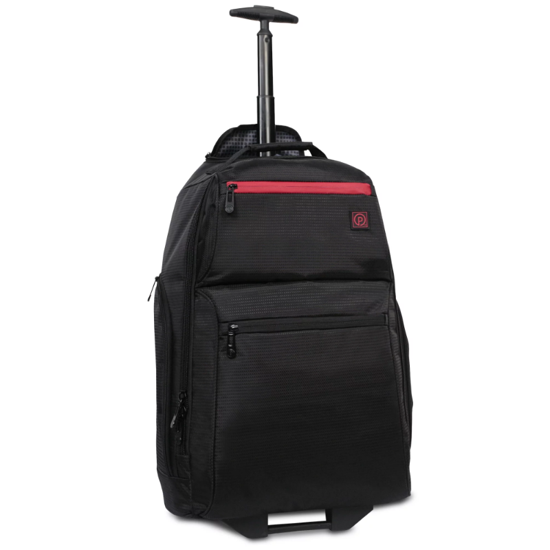 Protege 22" Black Rolling Backpack with Telescopic Handle 101