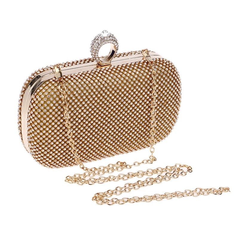 Golden Latest Stylo Bridal Clutch For Women 5002