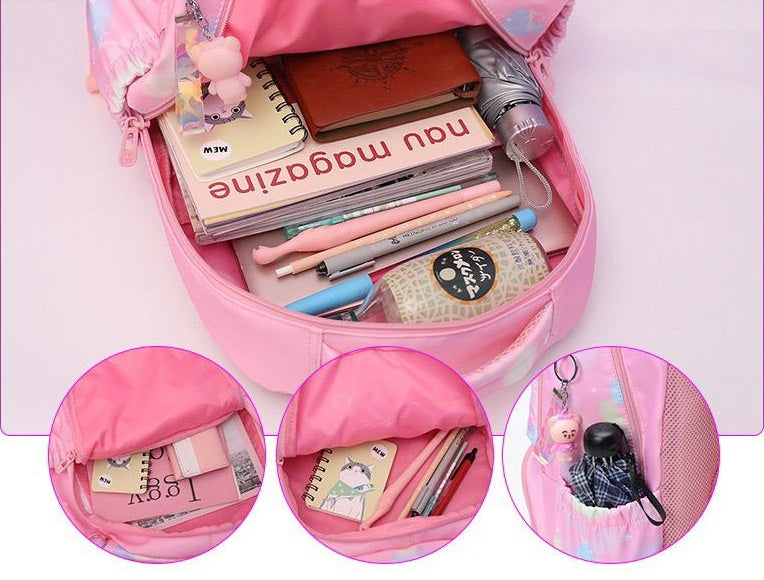 Pink Simple School College Bag 4226