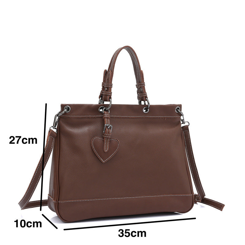 Charming Brown Handbag for Girls - Model 4123