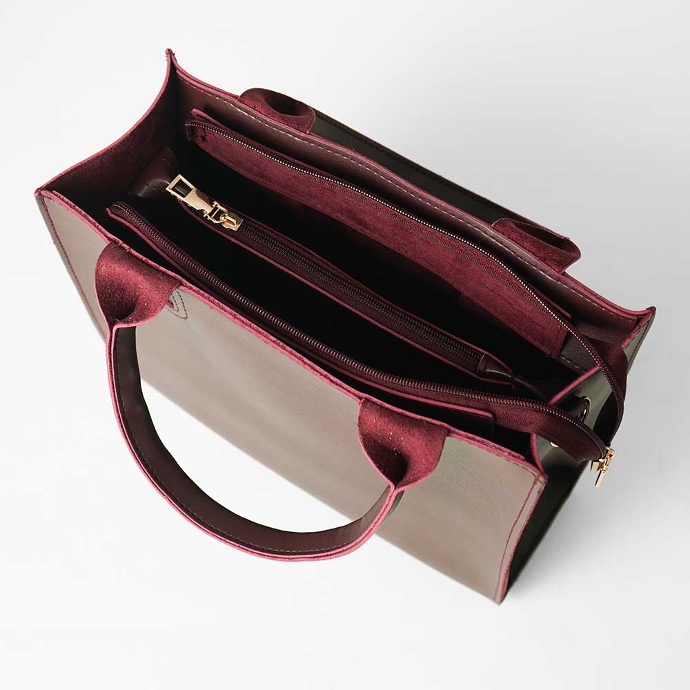 Maroon Ladies Tote bag  563