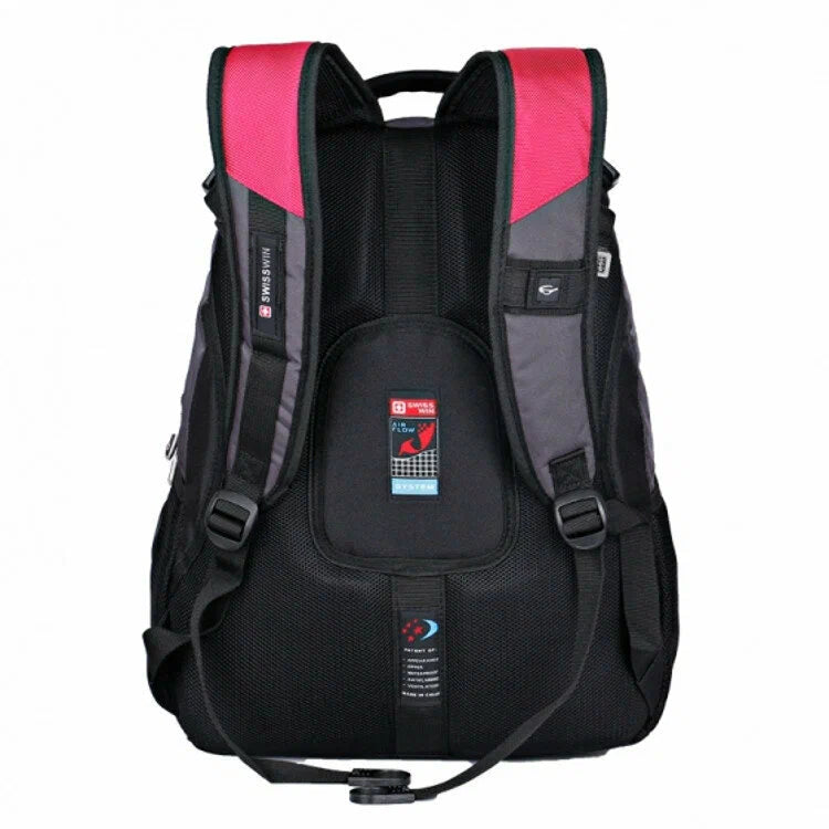 RED SWISSWIN BACKPACK 15.6 BUSINESS TRAVEL SCHOOL COLLEGE UNIVERSITY 4248