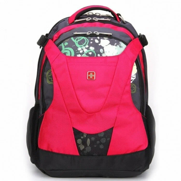 RED SWISSWIN BACKPACK 15.6 BUSINESS TRAVEL SCHOOL COLLEGE UNIVERSITY 4248